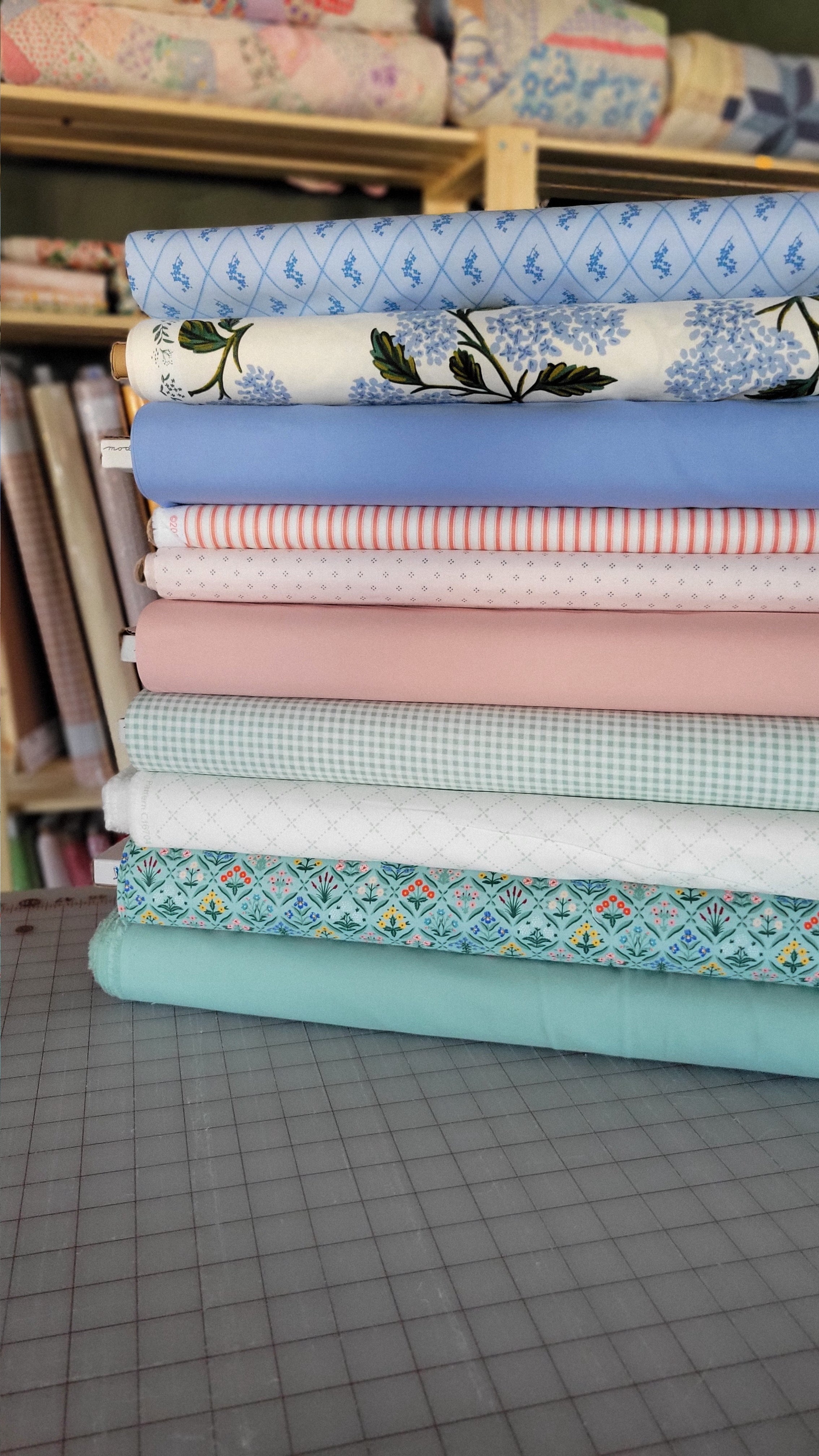 Recently added fabrics and bundles, reflecting what we’re currently exploring and excited about.