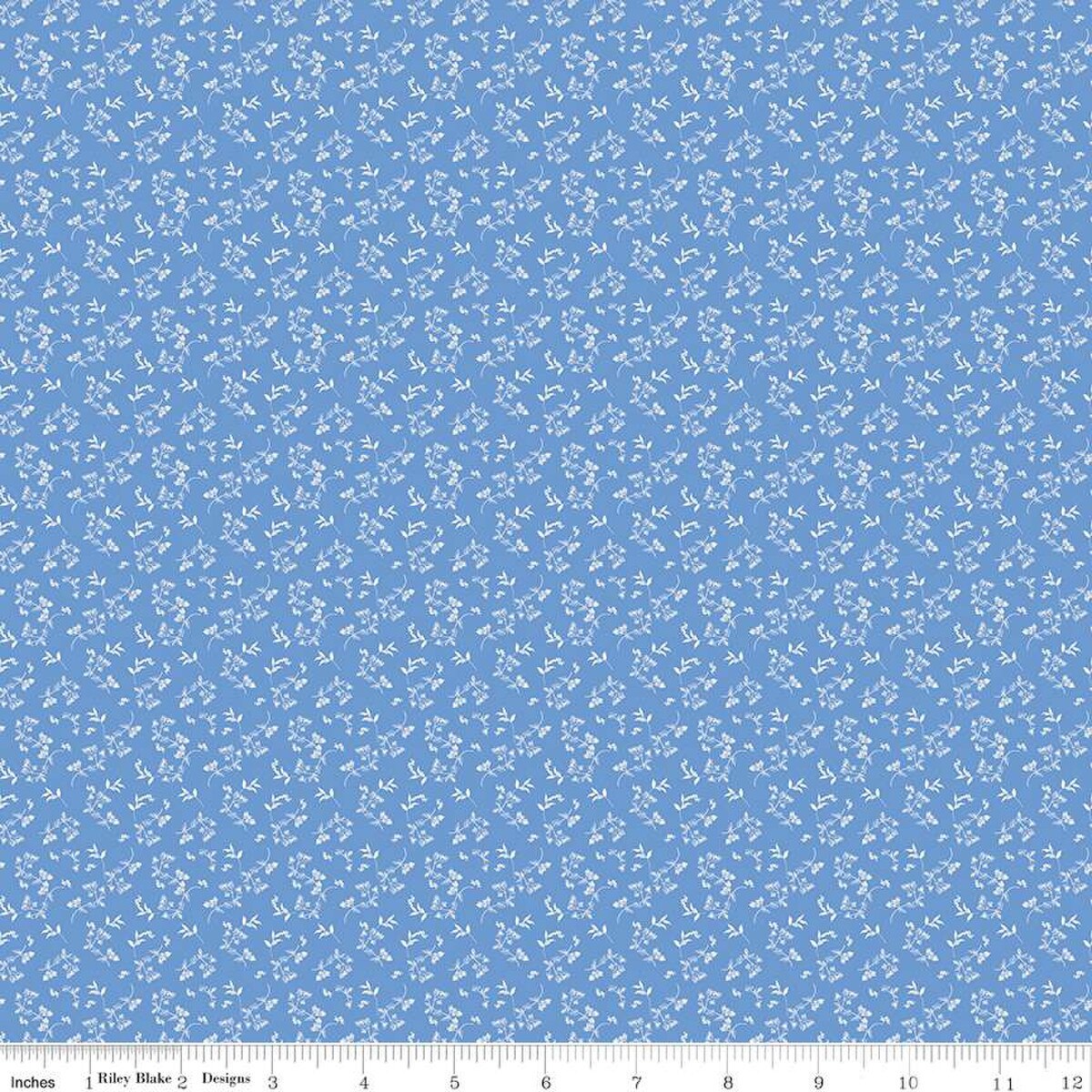 Riley Blake | Penelope Mini Stems Blue