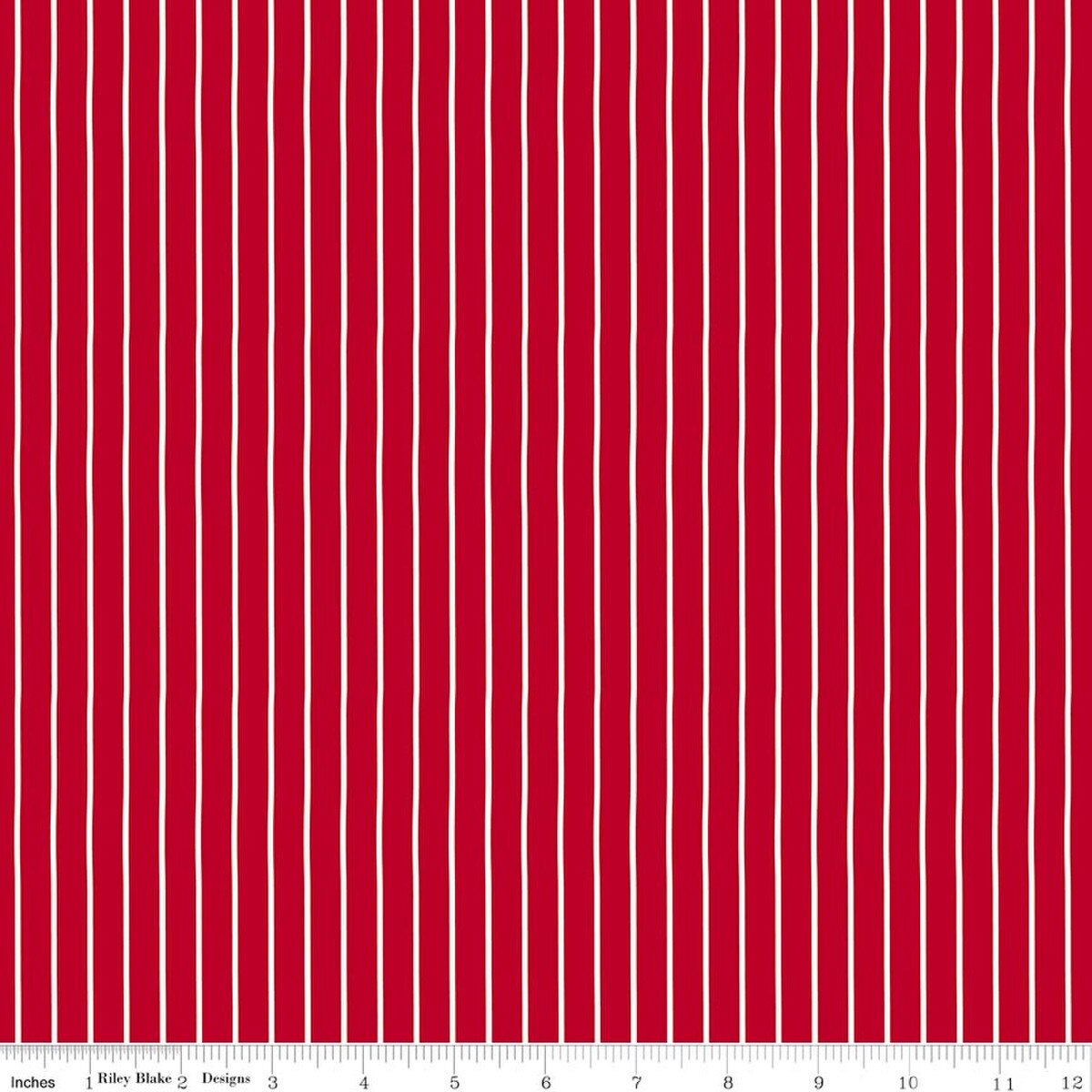 Riley Blake | Radiant Ruby Stripe Schoolhouse