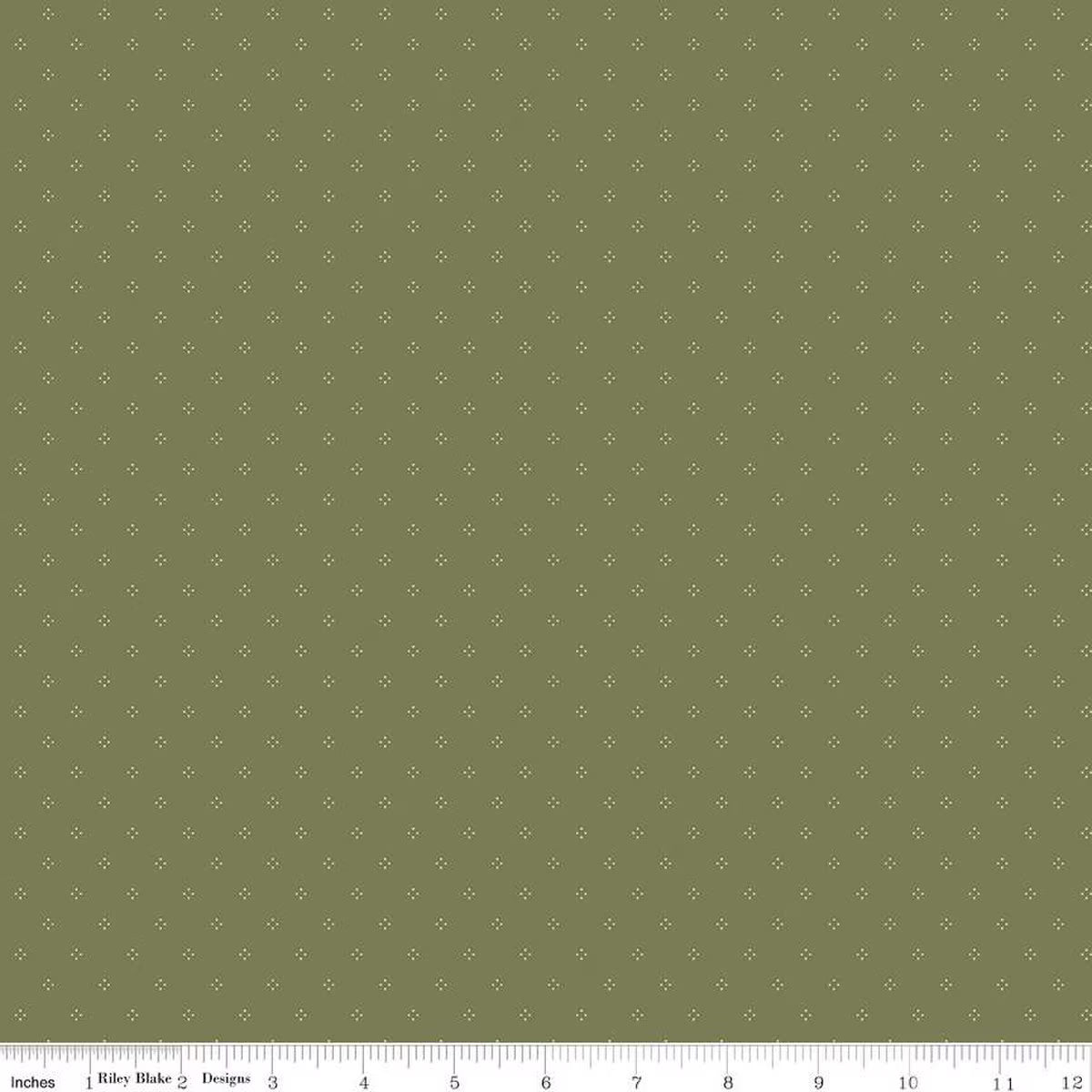 Riley Blake | Threads of Grace - Dots Green