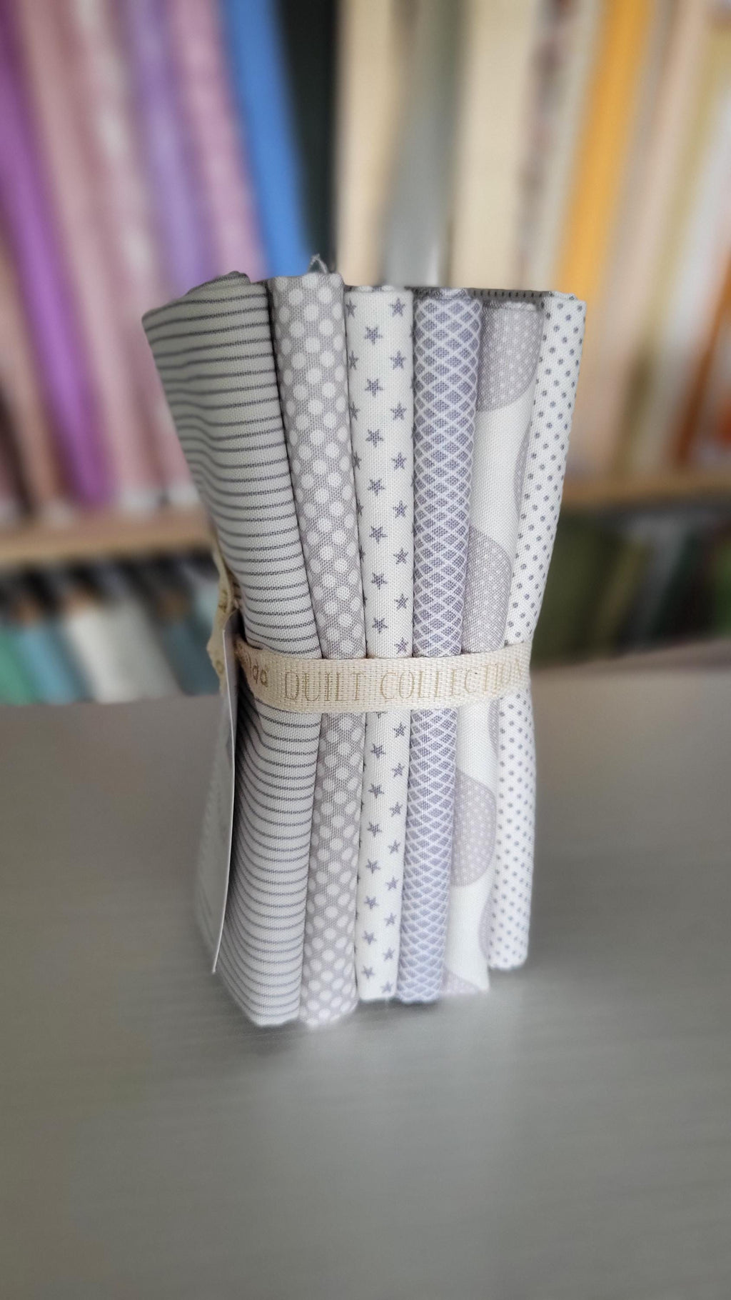 Tilda Classic Basics | Fat Quarter Bundle | 6 Fabrics | Gray