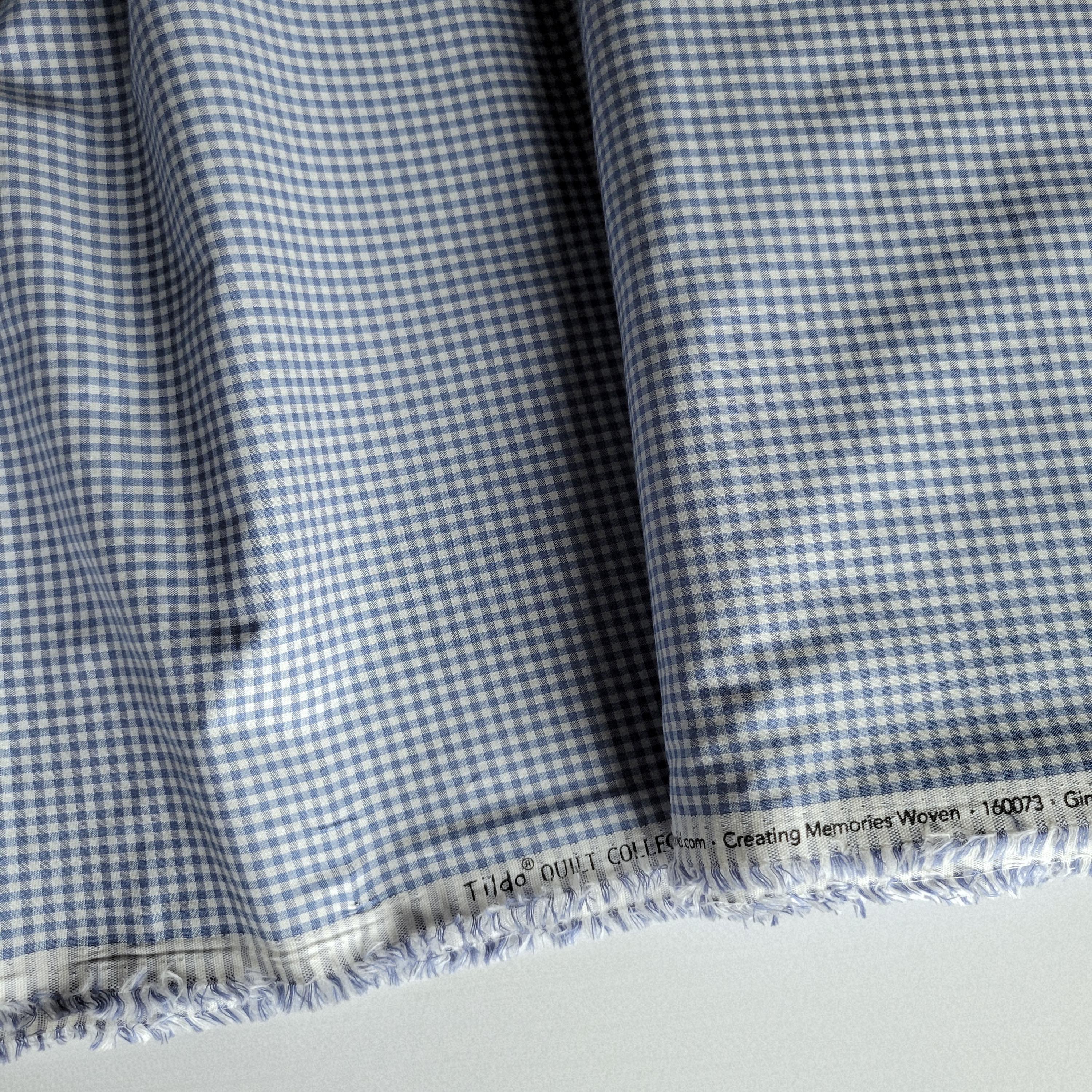 Gingham Blue| Tilda Creating Memories Woven